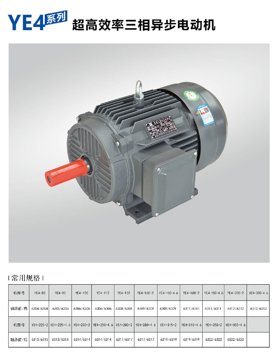 YE4 Super-Efficiency Motor Series