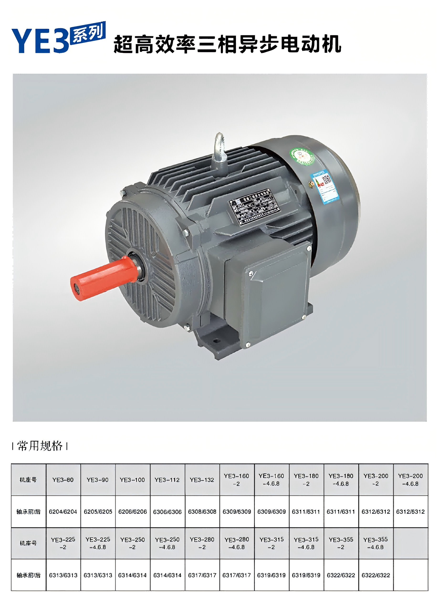 YE3 High-Efficiency Motor Series